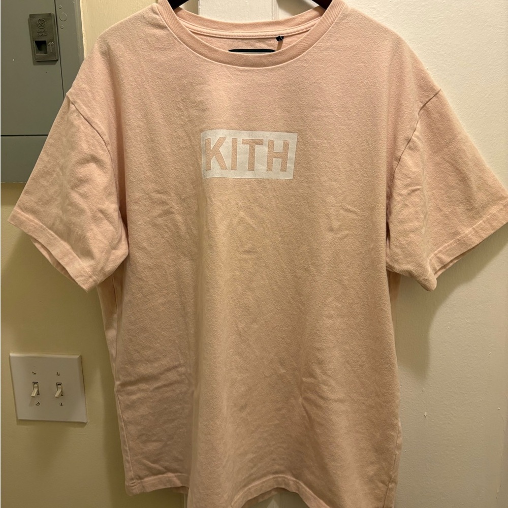 Kith Pale Pink Box Logo Short Sleeve Tee
